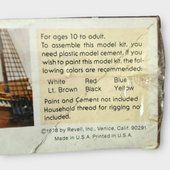 Revell Sir Francis Drake Golden Hind Model Ship 1/200 NEW Made In USA 1978 - Picture 5 of 10